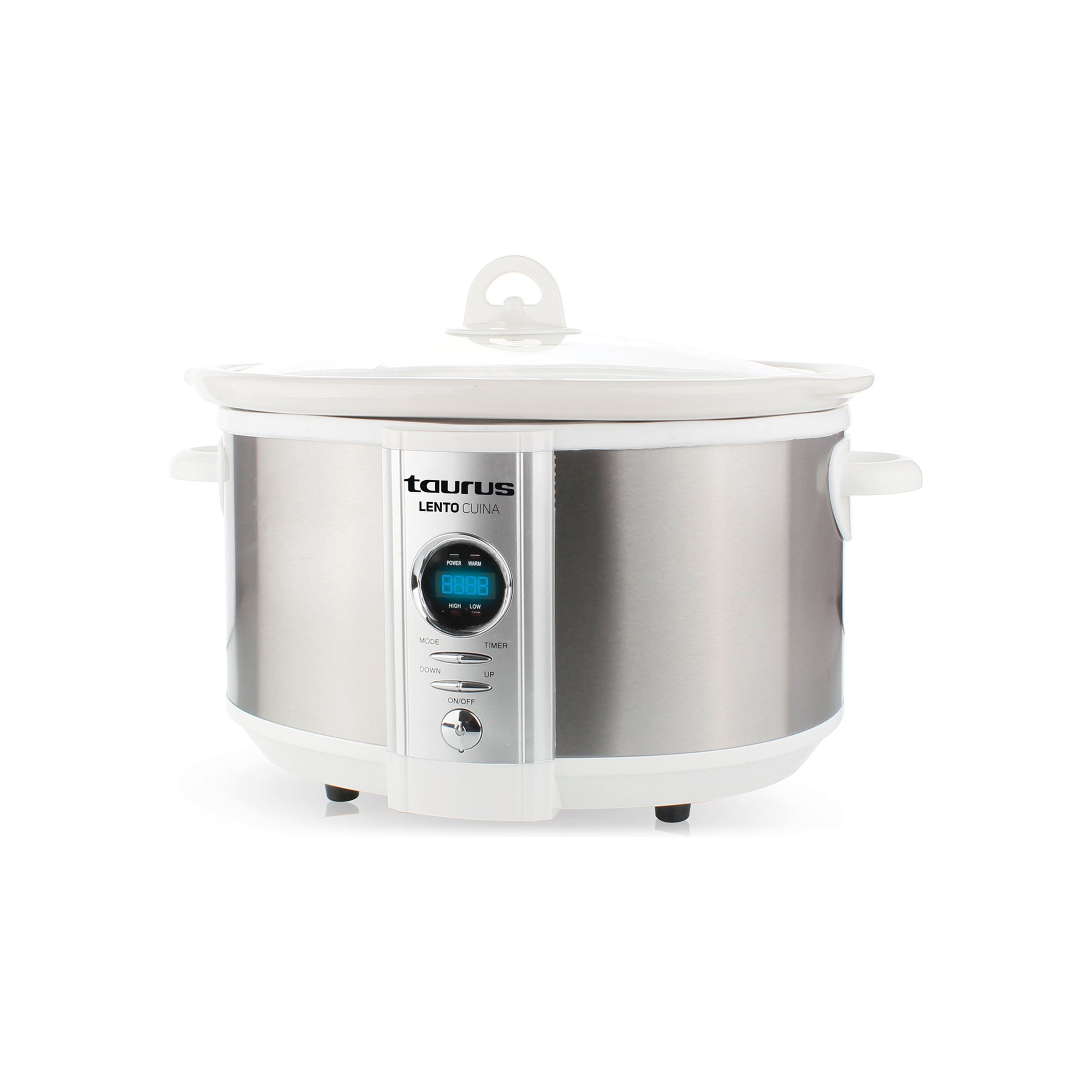 Taurus Lento Cuina 320W 6.5l Digital Slow Cooker - Stainless Steel Brushed